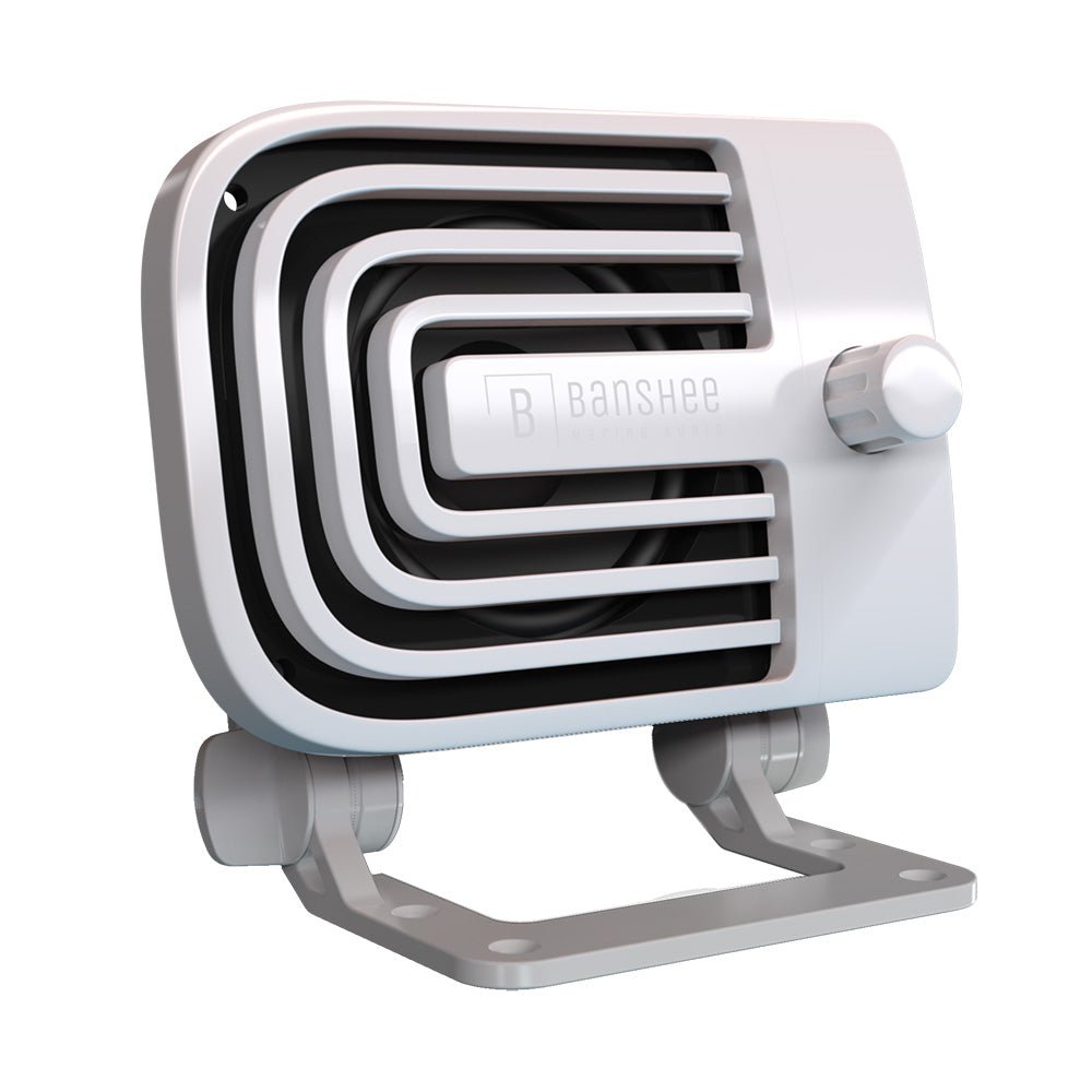 Banshee Marine Active External VHF Speaker - White - Life Raft Professionals
