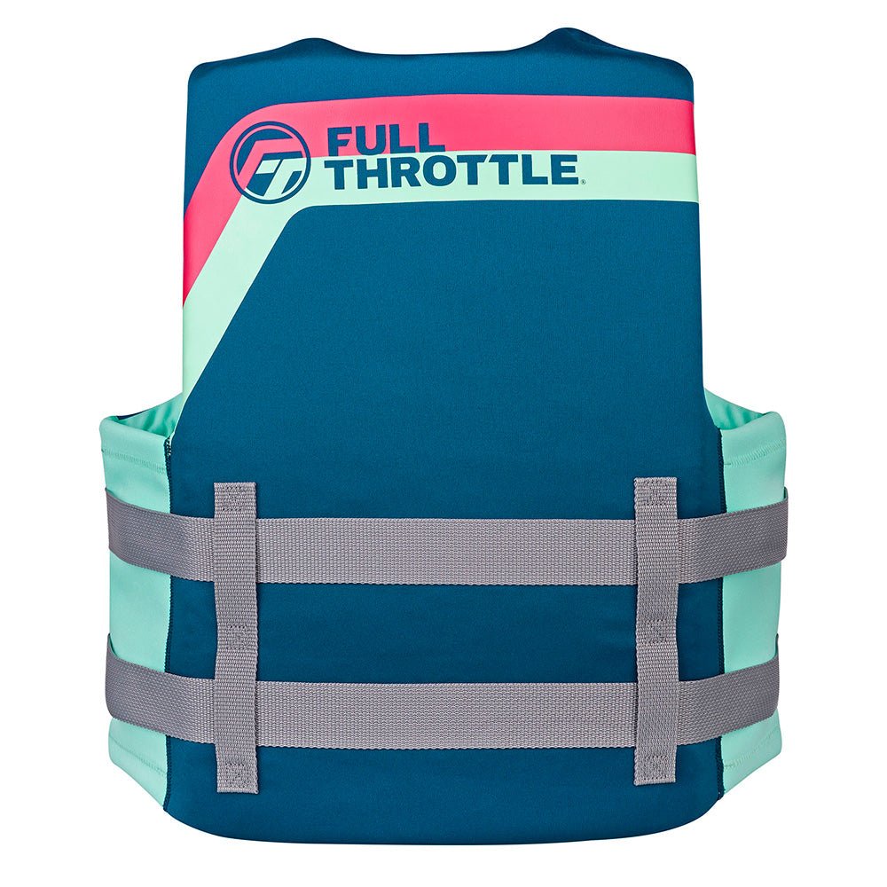 Full Throttle Adult Rapid - Dry Life Jacket - L/XL - Aqua - Life Raft Professionals