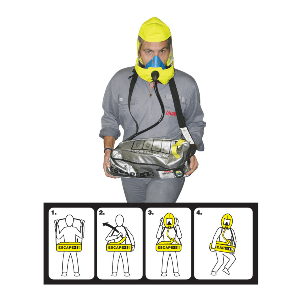 LALIZAS Emergency evacuation Breathing device"ESCAPE - 15" (EEBD) - Life Raft Professionals