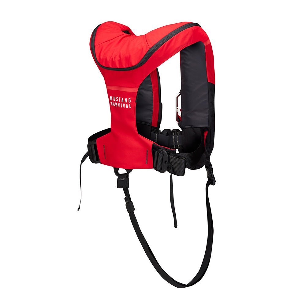 Mustang Atlas 190 DLX Open Ocean Inflatable PFD - Red/Black - Life Raft Professionals