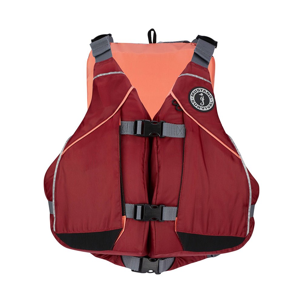 Mustang Women's Moxie Foam Life Vest - XS/S - Merlot/Coral - Life Raft Professionals
