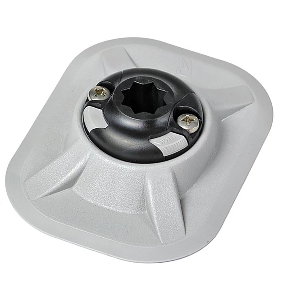 RAILBLAZA RibPort Base w/3M Backing - Grey - Life Raft Professionals