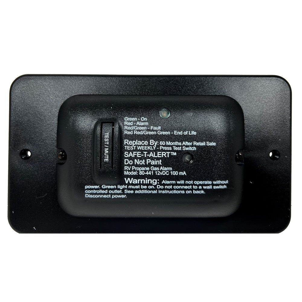 Safe - T - Alert 80 Series Black Propane Gas Alarm - 12V - Life Raft Professionals