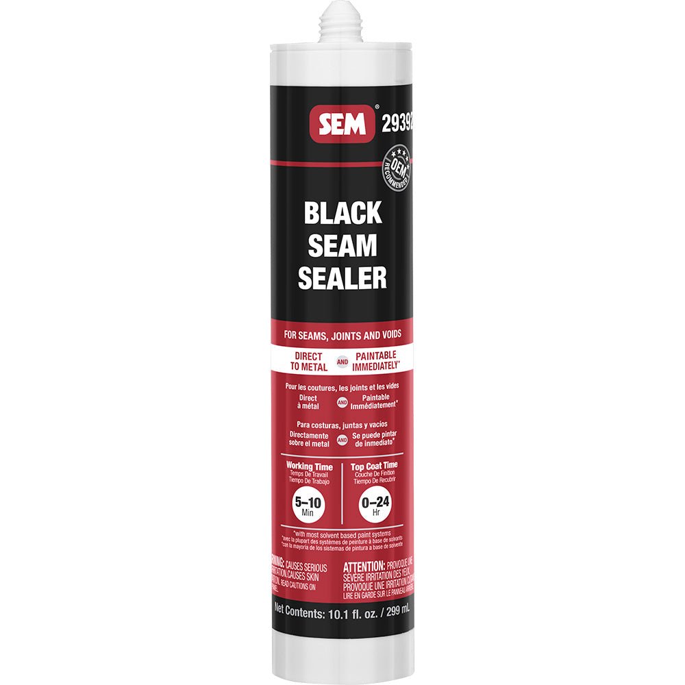 SEM 1K Seam Sealer - 10.1oz Tube - Black - Life Raft Professionals