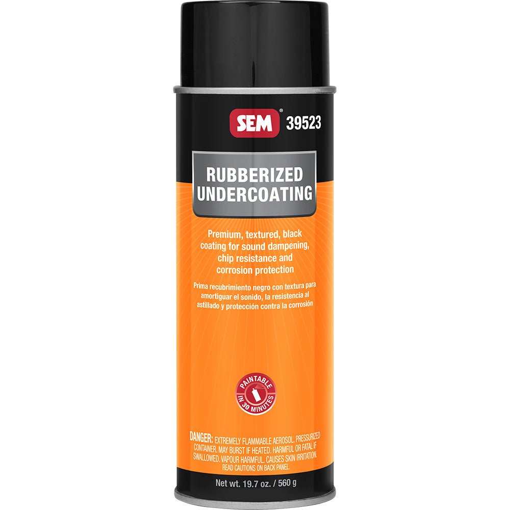 SEM Rubberized Undercoating - 24oz Aerosol Can - Black - Life Raft Professionals