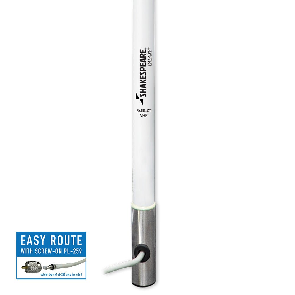 Shakespeare 5400 - XT Galaxy 4' VHF Antenna - 3dB Gain - Life Raft Professionals