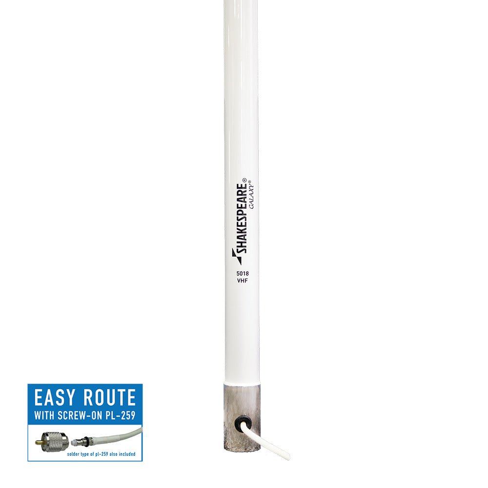 Shakespeare Galaxy 5018 15' 2 VHF Antenna - 9dB Gain - Life Raft Professionals