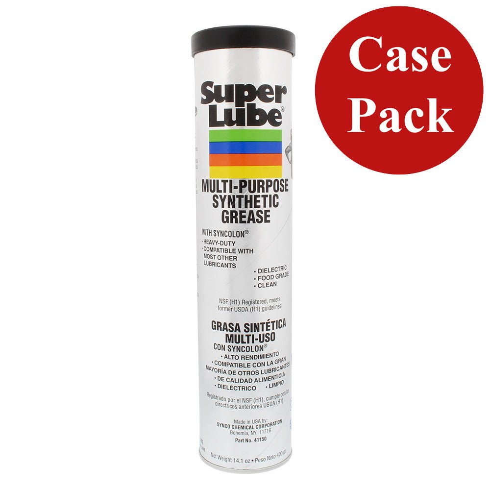 Super Lube Multi - Purpose Synthetic Grease w/Syncolon - 14.1oz Cartridge *Case of 12 - Life Raft Professionals