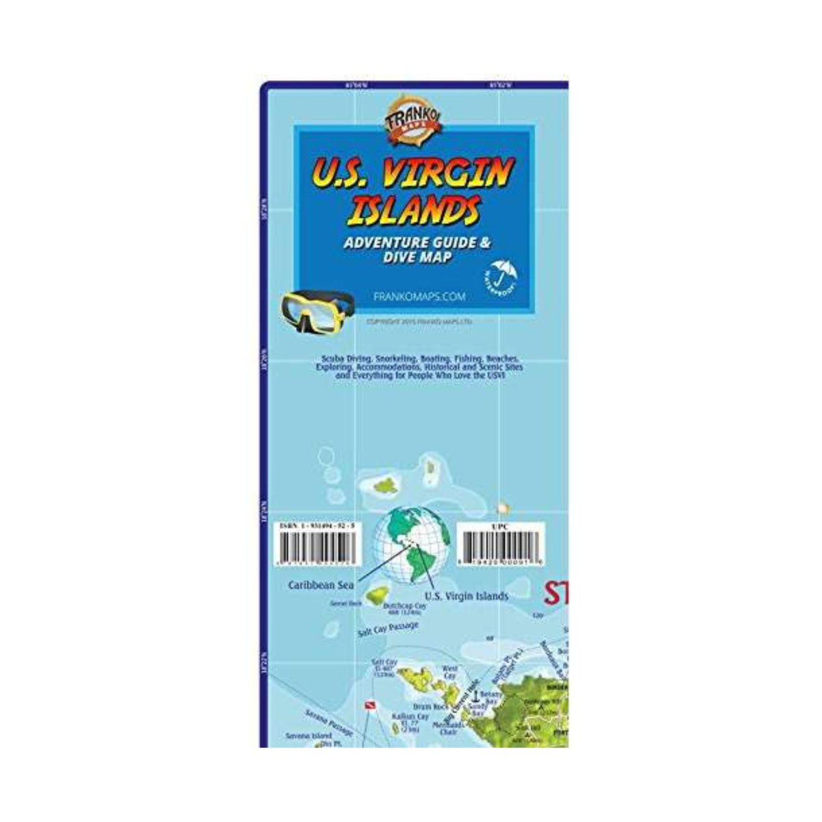 U.S. Virgin Islands Dive Map & Adventure Guide - Life Raft Professionals