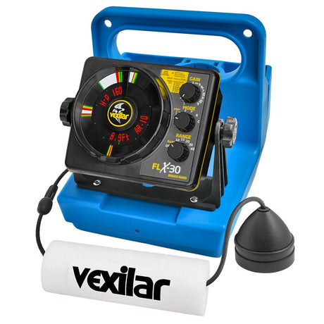 Vexilar FLX-30 Genz Pack w/Broad Band Ice Ducer Vexilar Lithium Battery - Life Raft Professionals