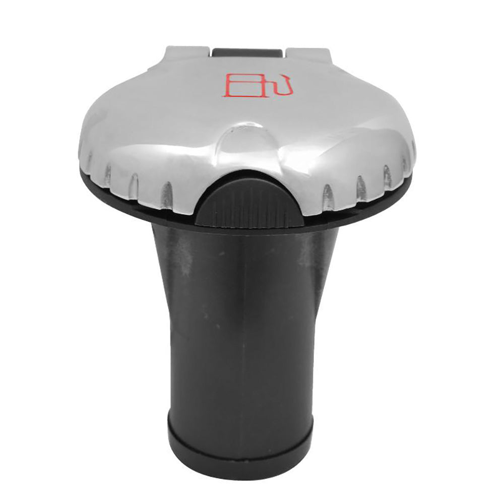 Attwood Deck Fill f/Carbon Canister System - Straight Body Scalloped Stainless Steel Cap - Life Raft Professionals