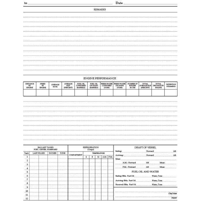Bridge Log Book (31 day) - Life Raft Professionals