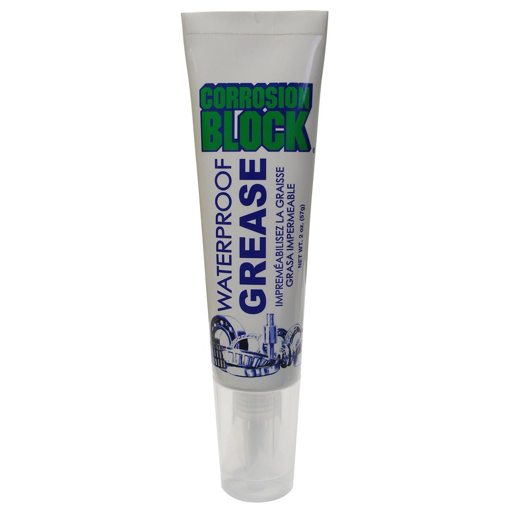 Corrosion Block High Performance Waterproof Grease - 2oz Tube - Non-Hazmat, Non-Flammable Non-Toxic - Life Raft Professionals