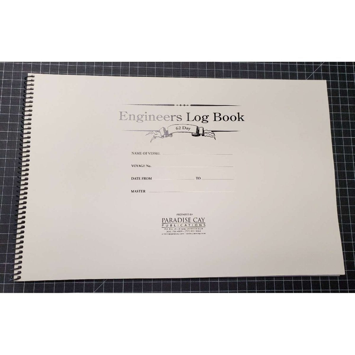 Engineers Log Book - 62 day (11x17 spiral-bound) - Life Raft Professionals
