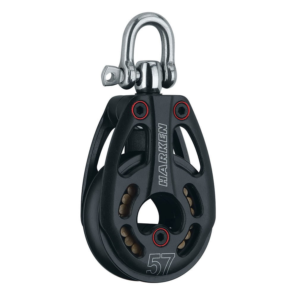 Harken 57mm Aluminum Low Load Black Magic Block w/Swivel - Life Raft Professionals