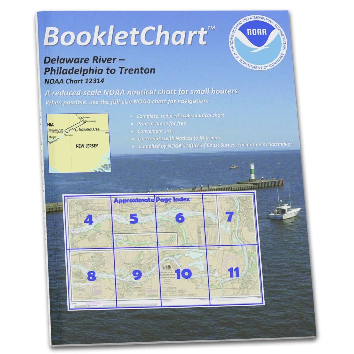 Historical NOAA BookletChart 12314 Delaware River Philadelphia to