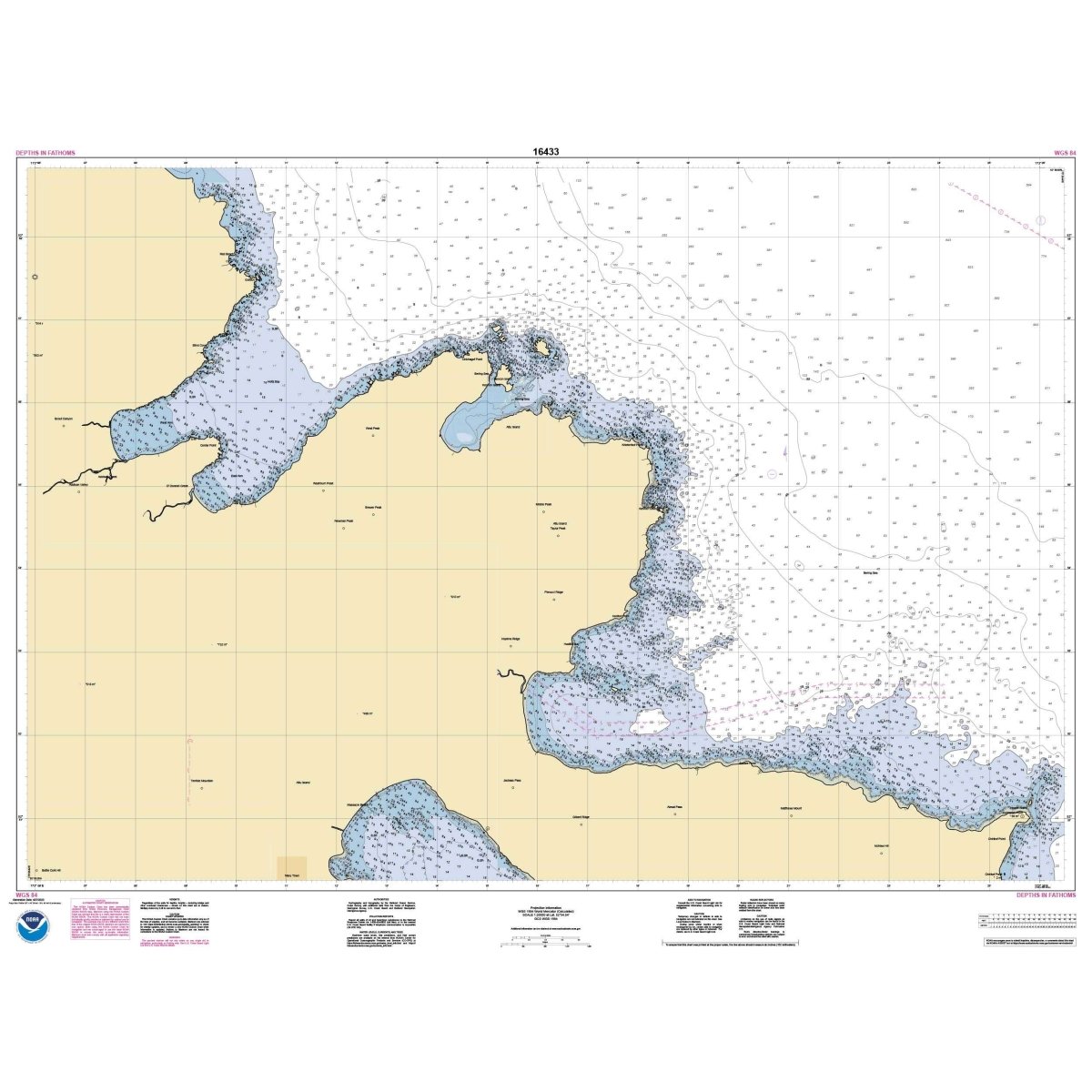 Historical NOAA Chart 16433: Sarana Bay to Holtz Bay; Chichagof Harbor - Life Raft Professionals