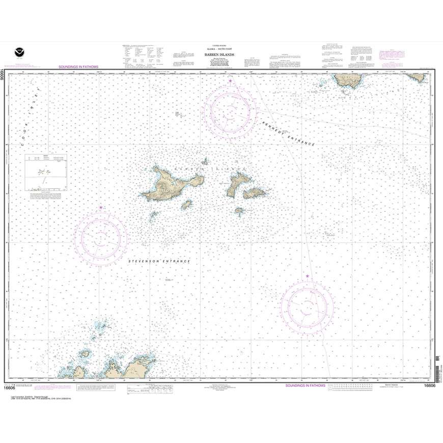 Historical NOAA Chart 16606: Barren Islands - Life Raft Professionals