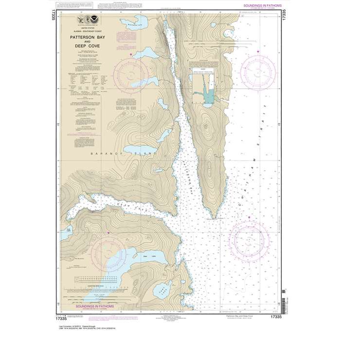 Historical NOAA Chart 17335: Patterson Bay and Deep Cove - Life Raft Professionals