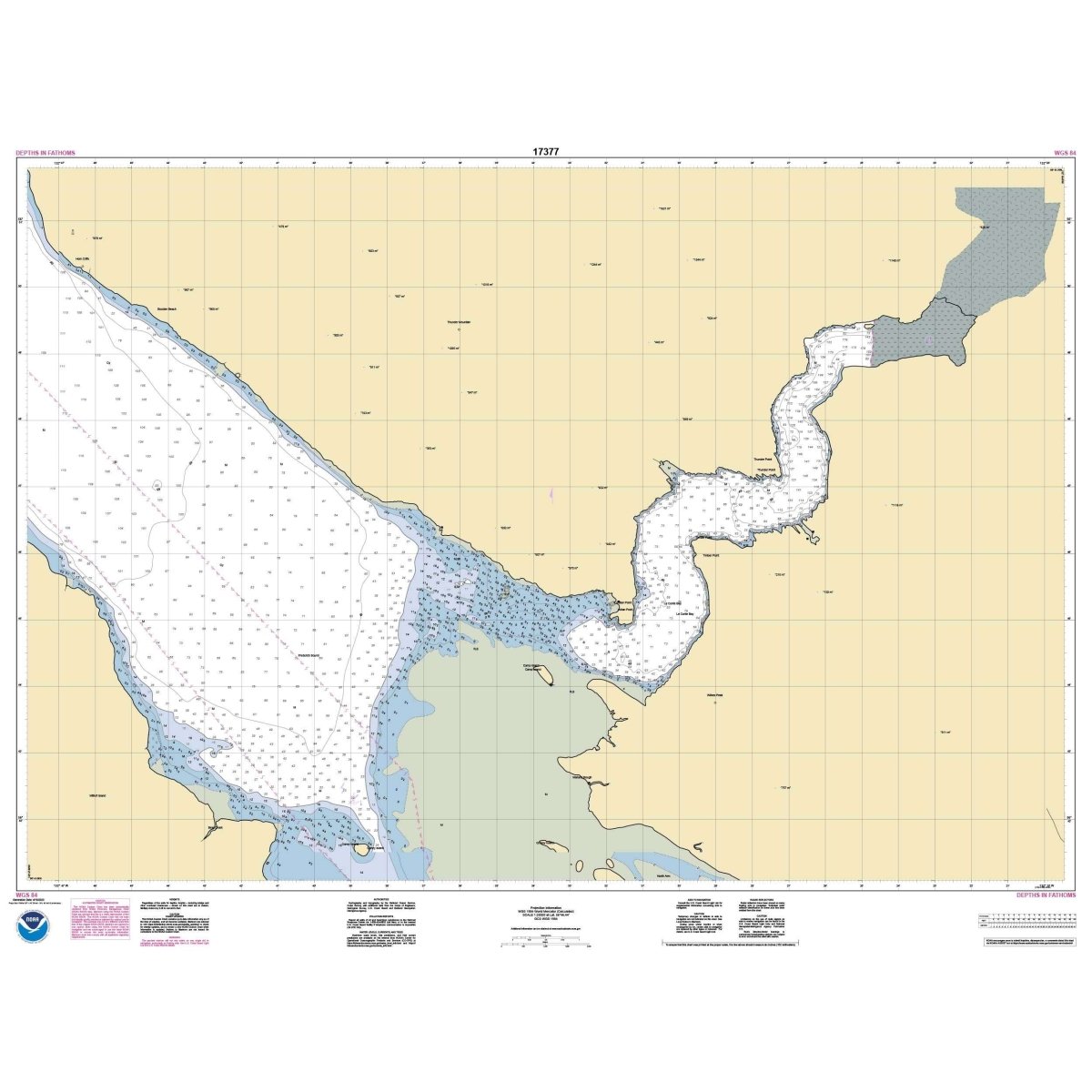 Historical NOAA Chart 17377: Le Conte Bay - Life Raft Professionals