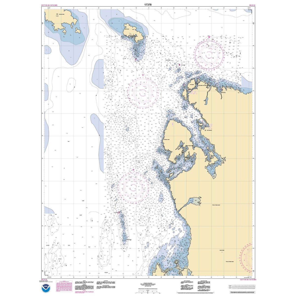 Historical NOAA Chart 17378: Port Protection: Prince of Wales Island - Life Raft Professionals