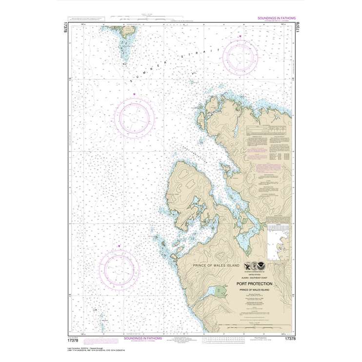 Historical NOAA Chart 17378: Port Protection: Prince of Wales Island - Life Raft Professionals