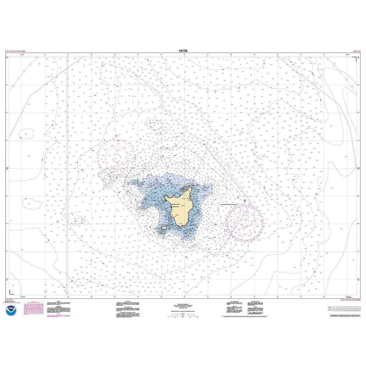Historical NOAA Chart 18756: Santa Barbara Island - Life Raft Professionals