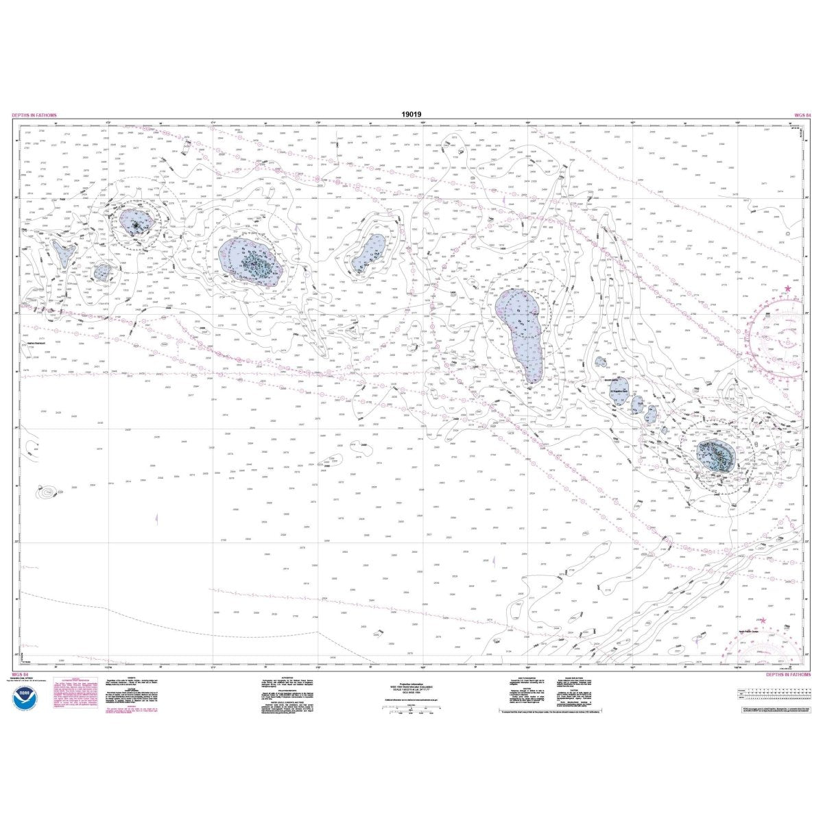 Historical NOAA Chart 19019: French Frigate Shoals to Laysan Island - Life Raft Professionals