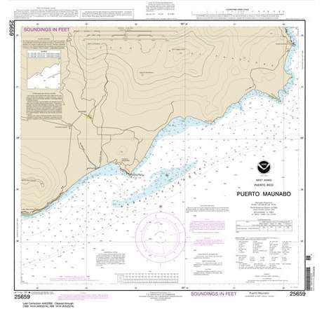 Historical NOAA Chart 25659: Puerto Maunabo - Life Raft Professionals