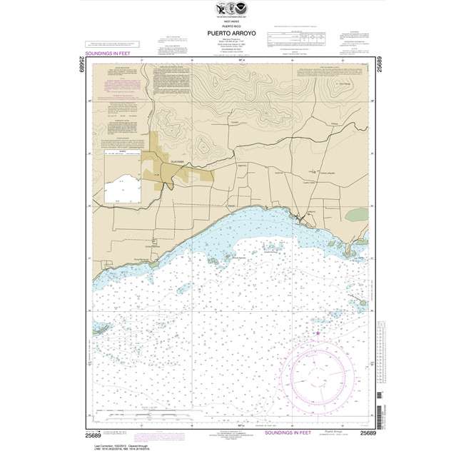 Historical NOAA Chart 25689: Puerto Arroyo - Life Raft Professionals