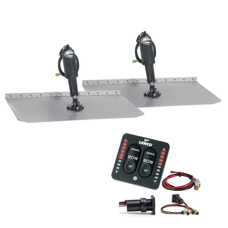 Lenco 12" x 12" Standard Trim Tab Kit w/LED Integrated Switch Kit 12V - Life Raft Professionals