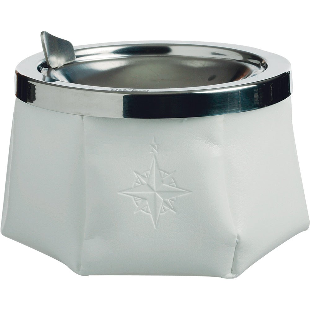 Marine Business Windproof Ashtray w/Lid - White - Life Raft Professionals
