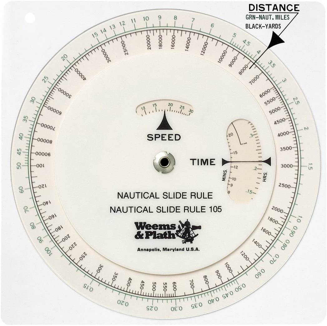 Nautical Slide Rule #105 - Life Raft Professionals