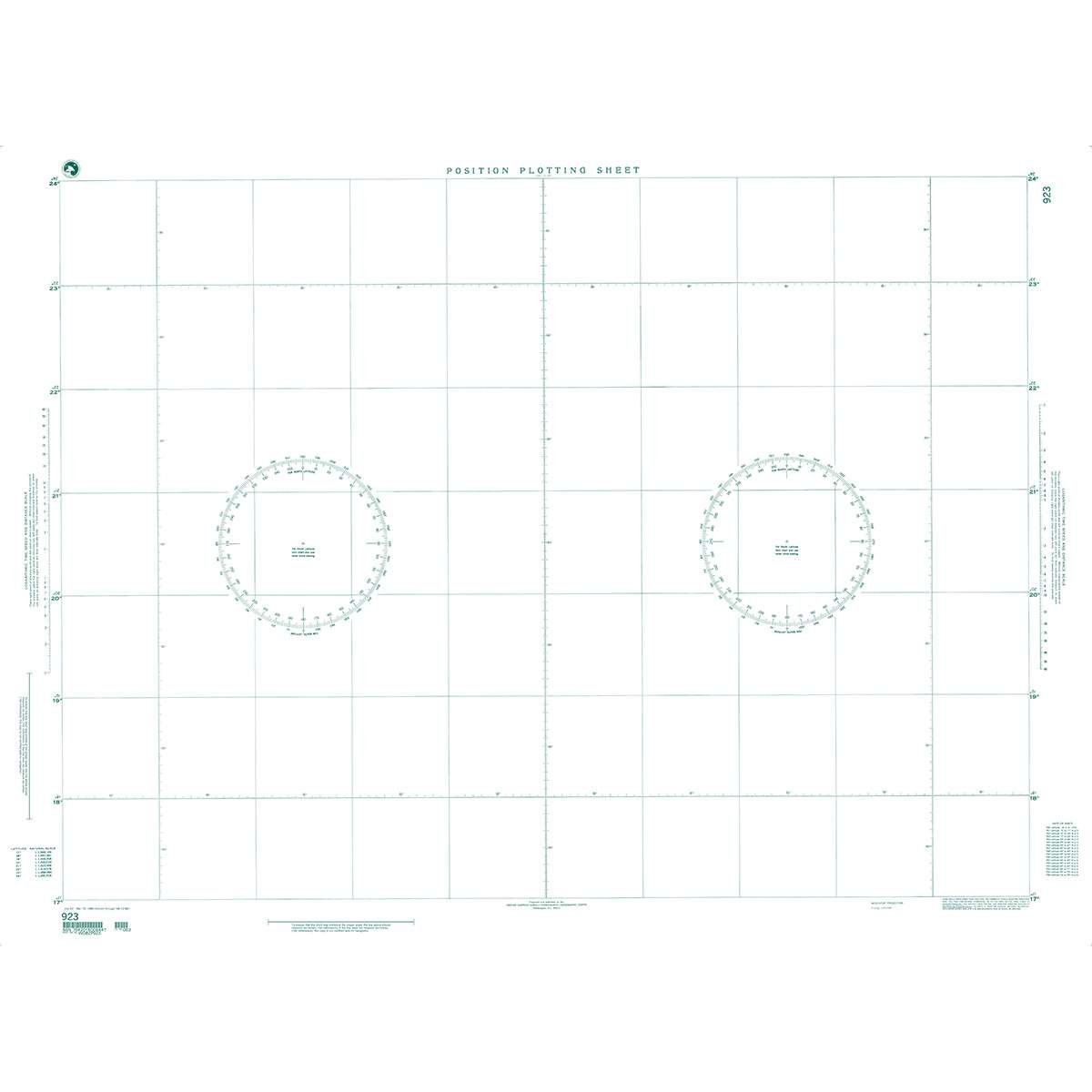 NGA Chart 923 Plotting Chart - Life Raft Professionals