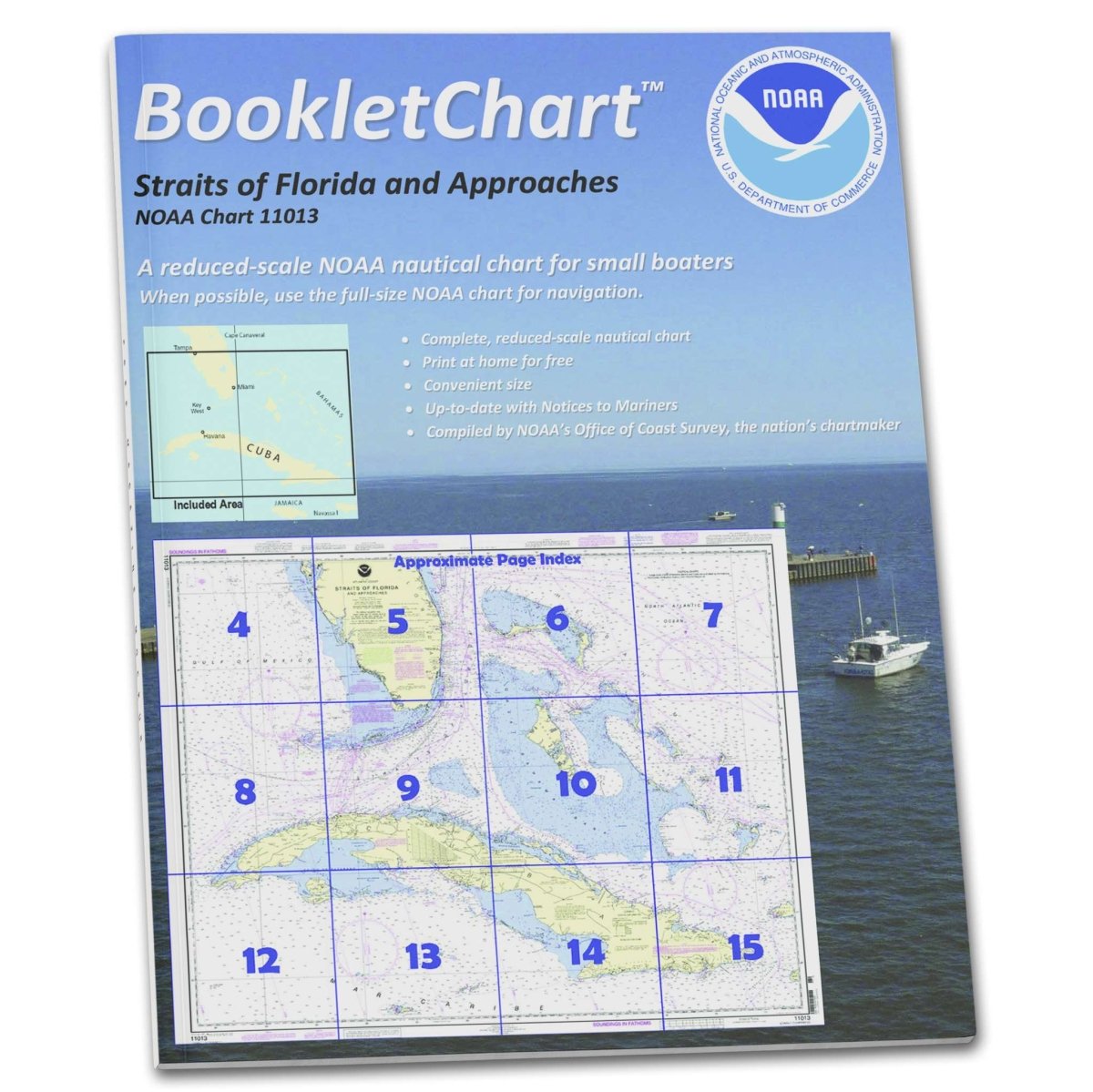 NOAA Booklet Chart 11013: Straits of Florida and Approaches - Life Raft Professionals
