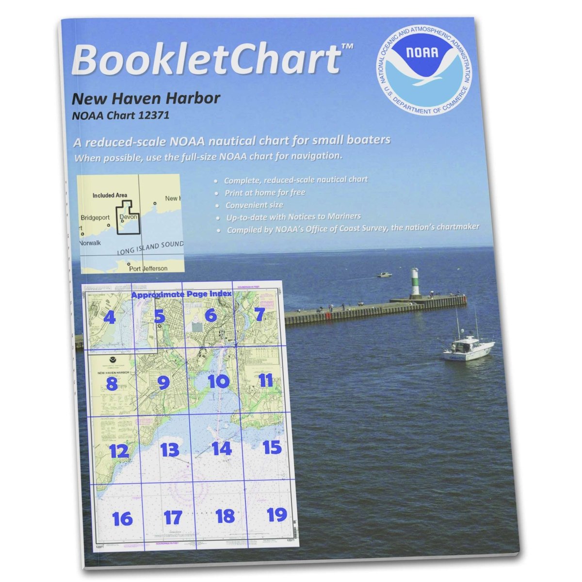 NOAA Booklet Chart 12371: New Haven Harbor; New Haven Harbor (Inset) - Life Raft Professionals