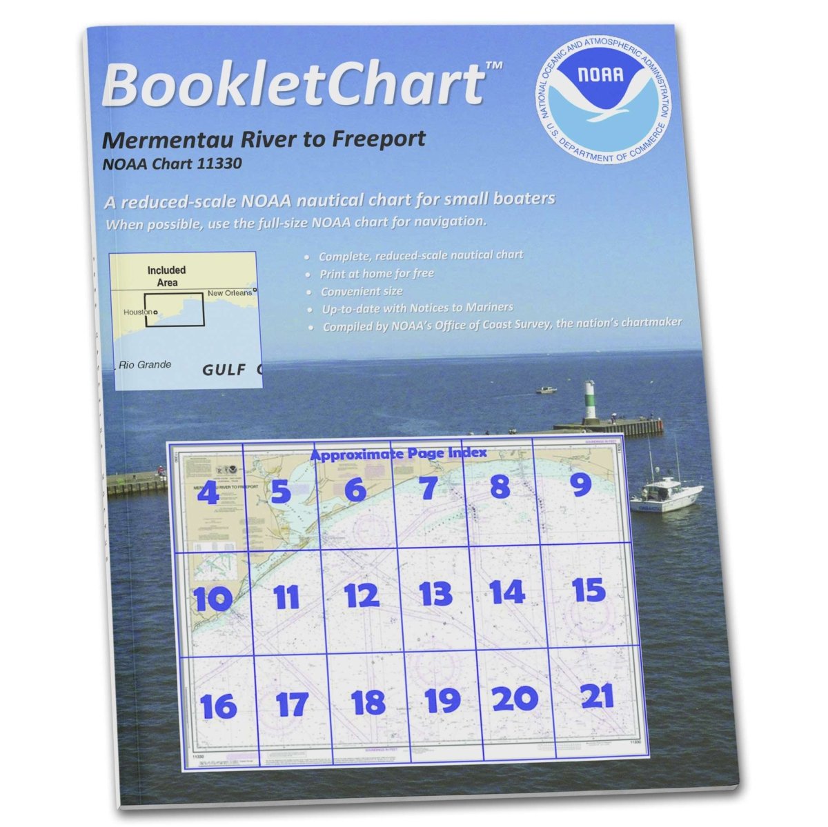NOAA BookletChart 11330: Mermentau River to Freeport - Life Raft Professionals