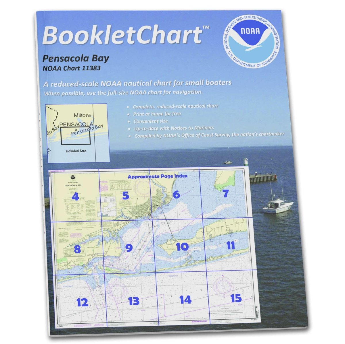 NOAA BookletChart 11383 Pensacola Bay Life Raft Professionals