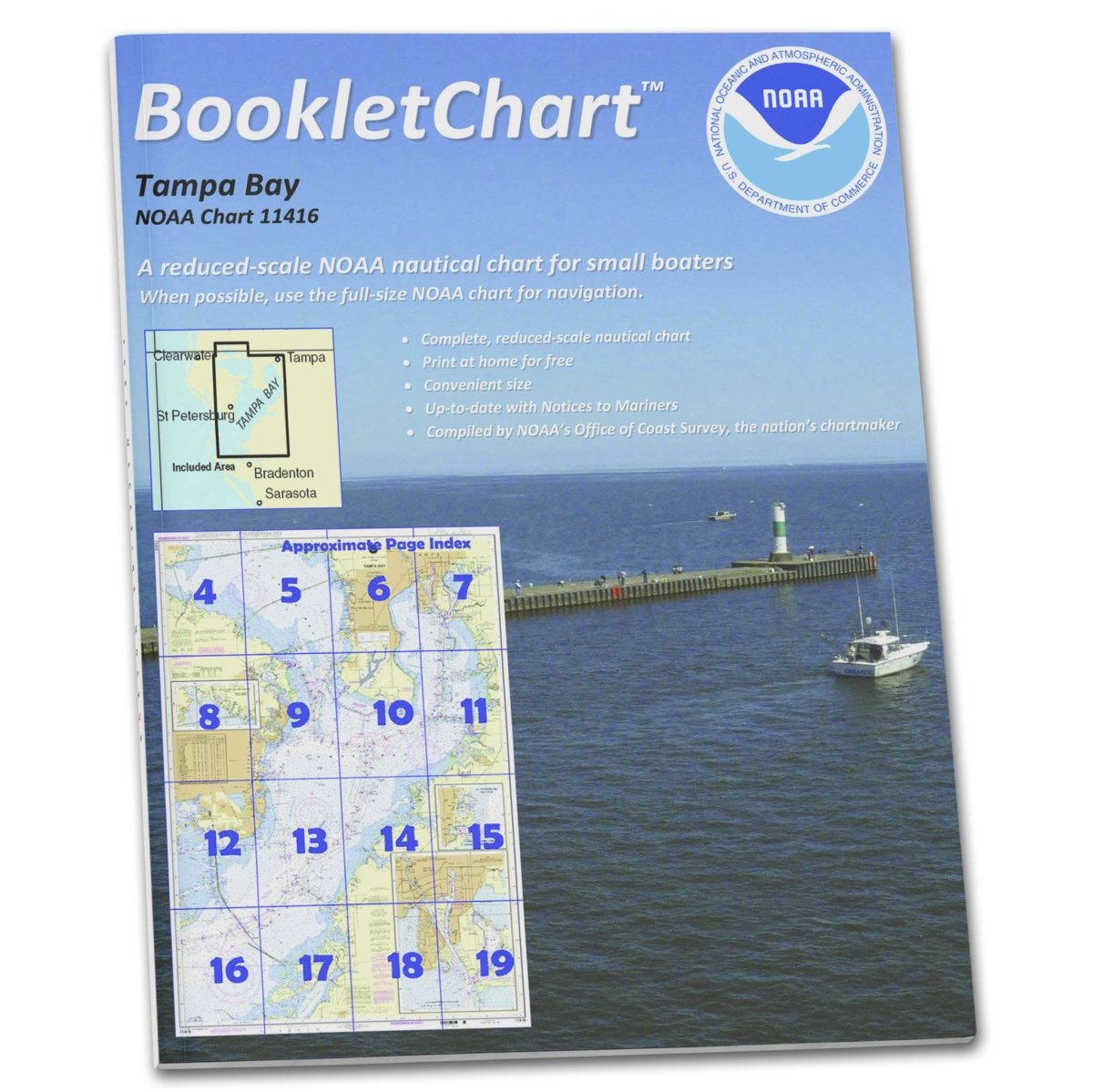 NOAA BookletChart 11416: Tampa Bay;Safety Harbor;St. Petersburg;Tampa - Life Raft Professionals