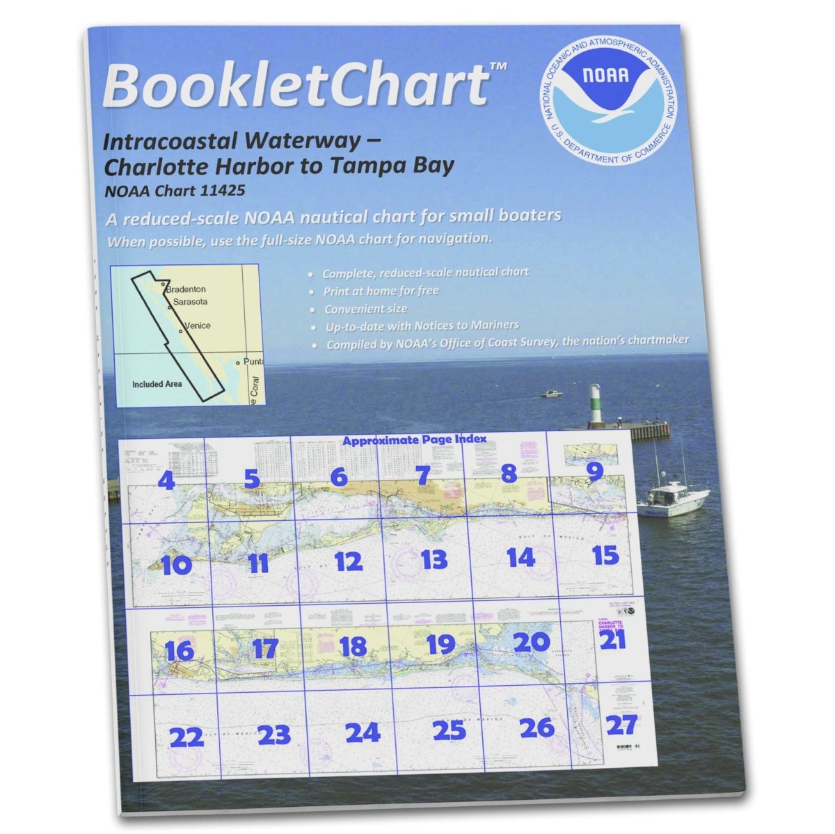 NOAA BookletChart 11425: Intracoastal Waterway Charlotte Harbor to Tampa Bay - Life Raft Professionals