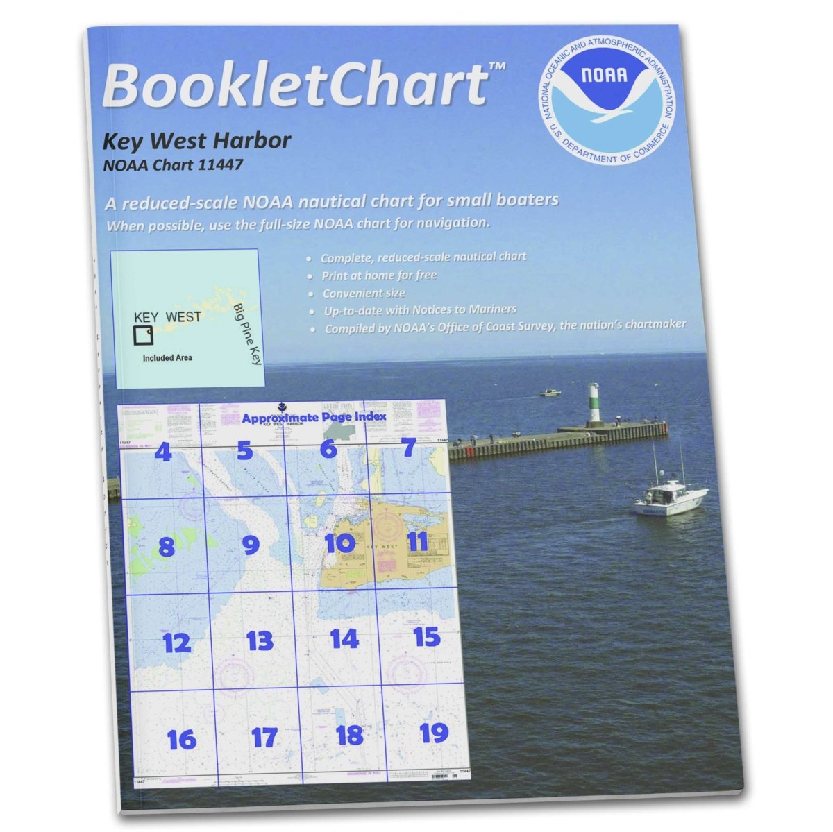 NOAA BookletChart 11447: Key West Harbor - Life Raft Professionals