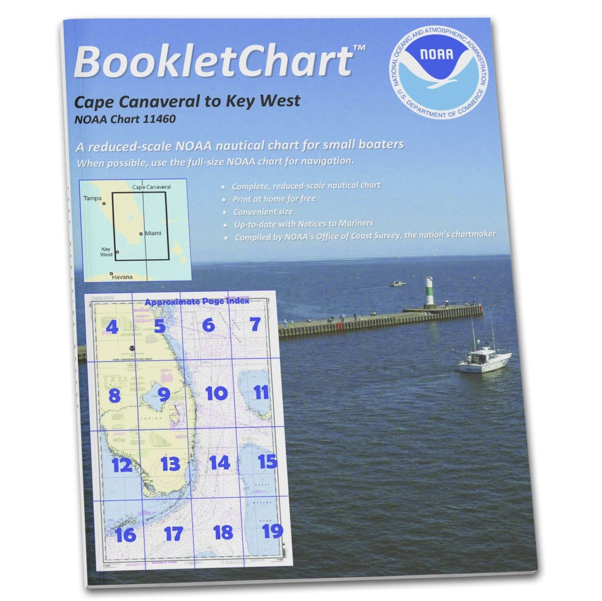 NOAA BookletChart 11460: Cape Canaveral to Key West - Life Raft Professionals