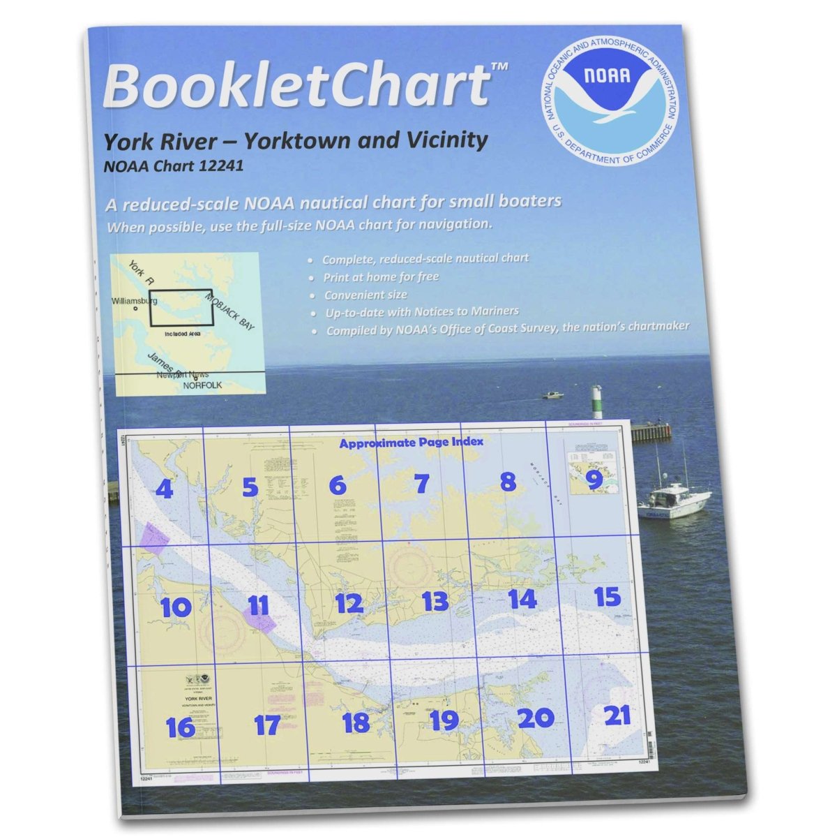 NOAA BookletChart 12241: York River Yorktown and Vicinity - Life Raft Professionals