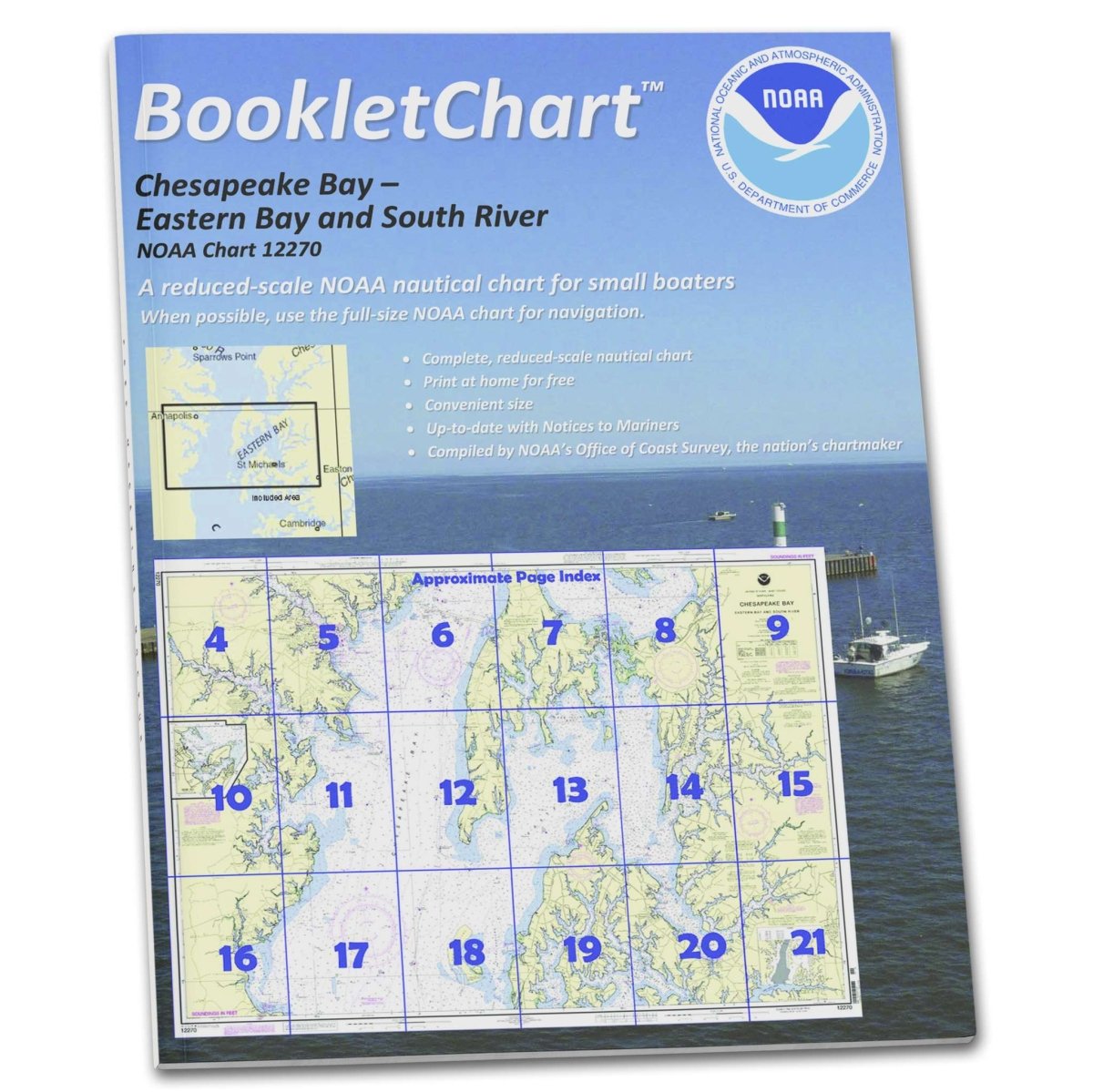 NOAA BookletChart 12270: Chesapeake Bay Eastern Bay and South River; Selby Bay - Life Raft Professionals