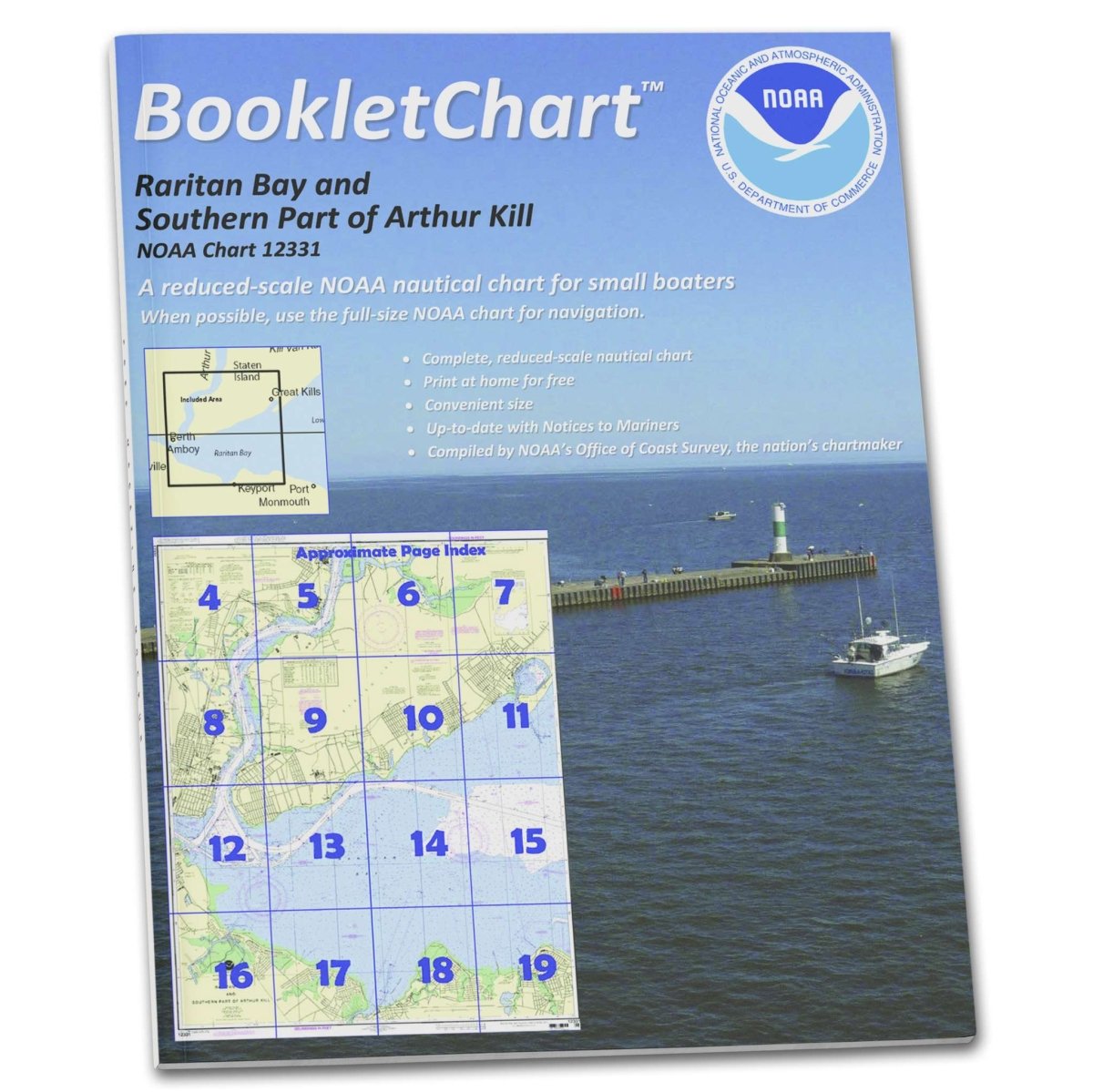 NOAA BookletChart 12331: Raritan Bay and Southern Part of Arthur Kill - Life Raft Professionals