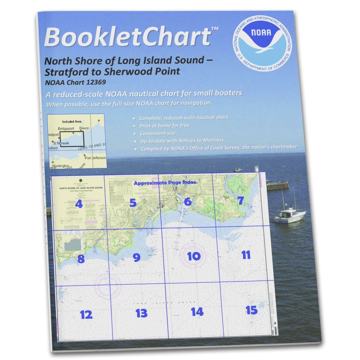 NOAA BookletChart 12369: North Shore of Long Island Sound Stratford to Sherwood Point - Life Raft Professionals