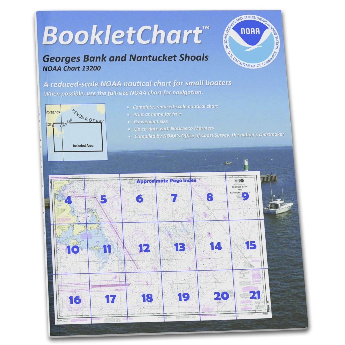 NOAA BookletChart 13200: Georges Bank and Nantucket Shoals - Life Raft Professionals