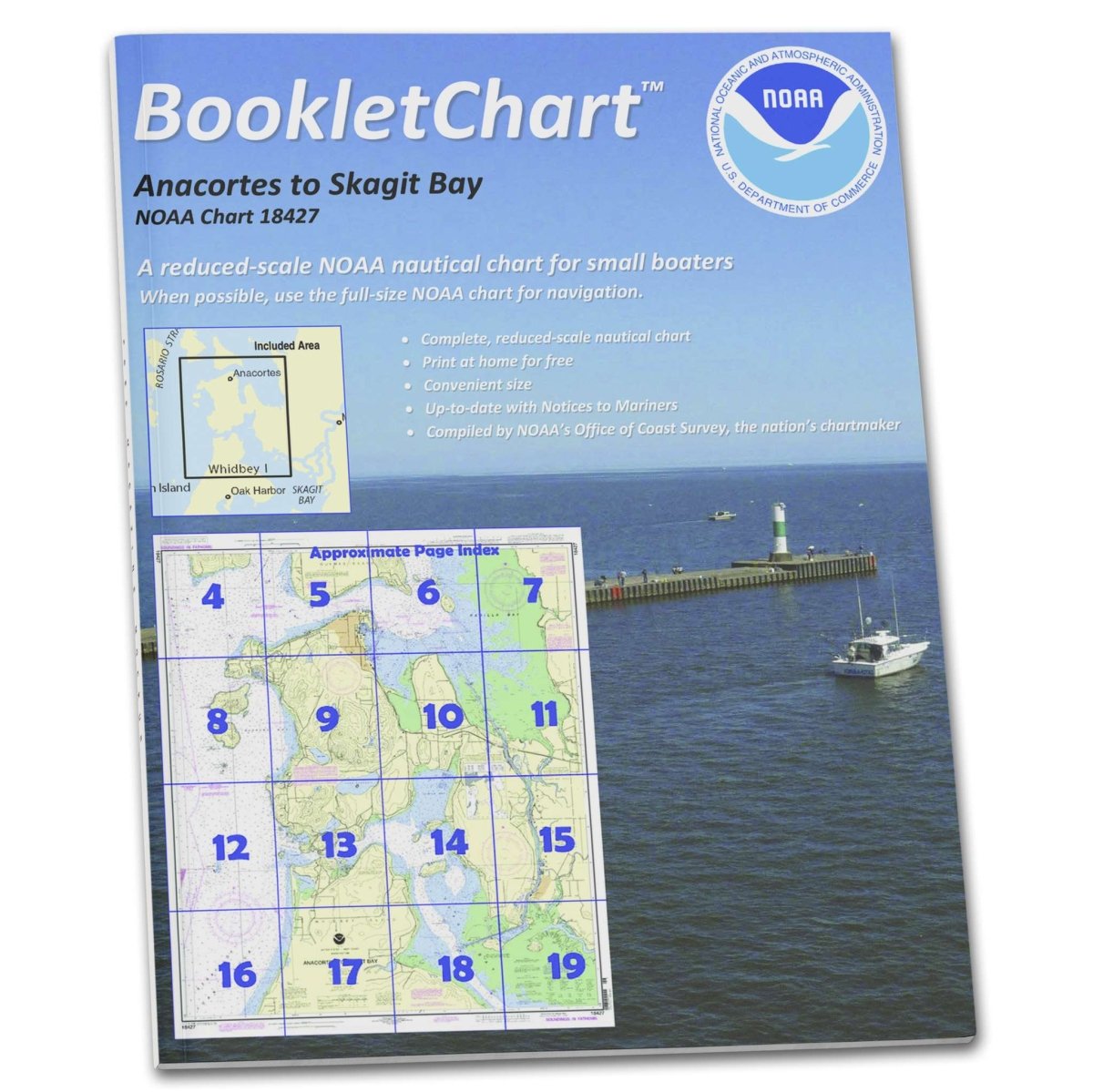 NOAA BookletChart 18427: Anacortes to Skagit Bay - Life Raft Professionals