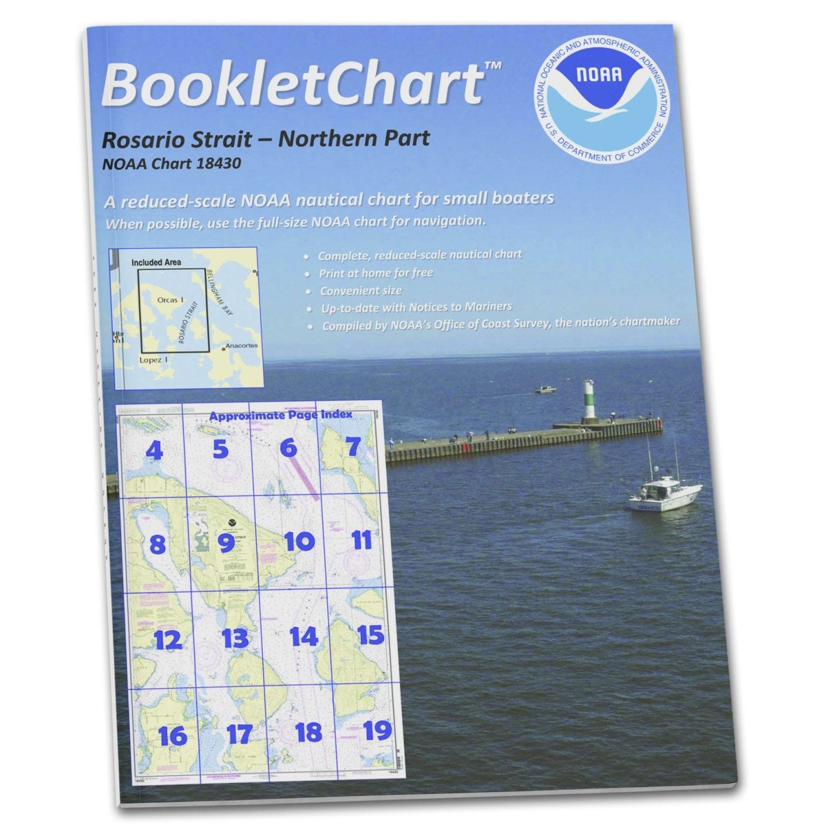NOAA BookletChart 18430: Rosario Strait-Northern Part - Life Raft Professionals