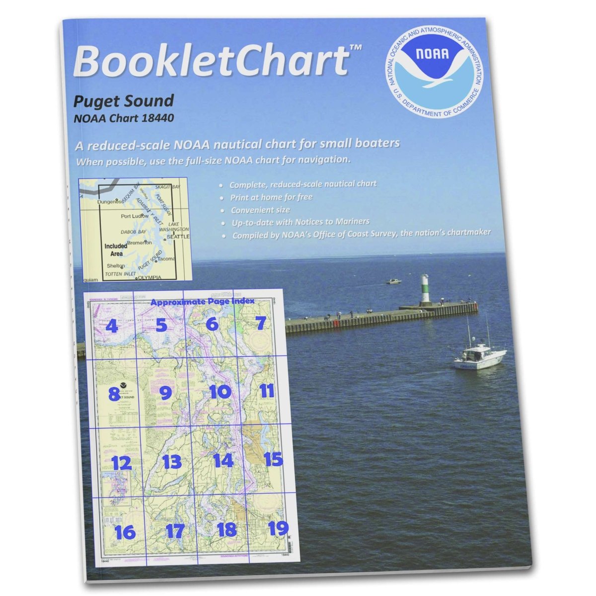 NOAA BookletChart 18440: Puget Sound - Life Raft Professionals